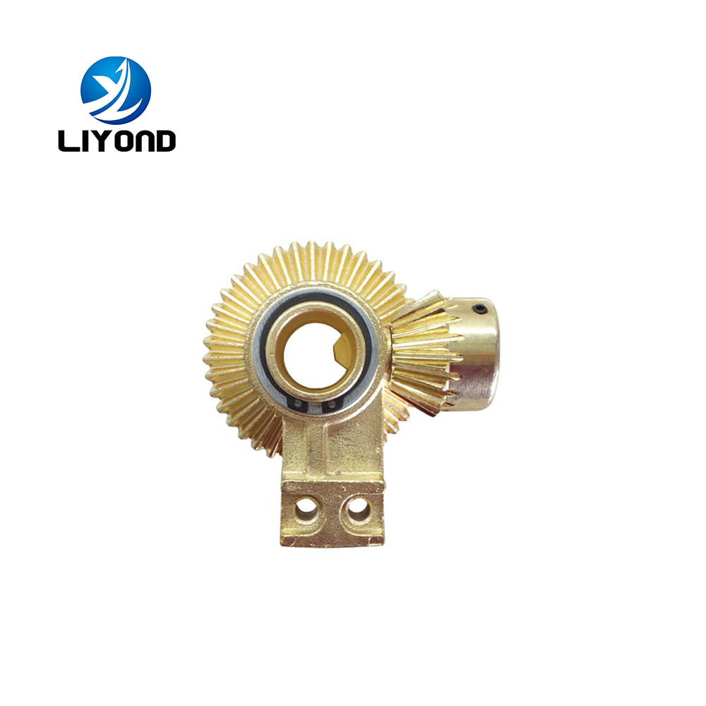 Hot Sale One Way Iron and Zincing Small Bevel Helical Gear for High Voltage Earthing Switch Assembly