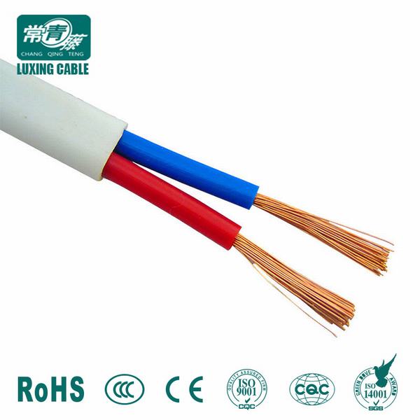 China 
                                 2x1,5 2X2.5 2X4 Cable eléctrico de plana doble/PVC y cable de tierra                              fabricante y proveedor
