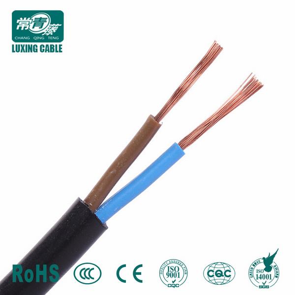 Китай 
                                 300/500V плоский гибкий провод 2x1,5 парных и кабель заземления                              производитель и поставщик