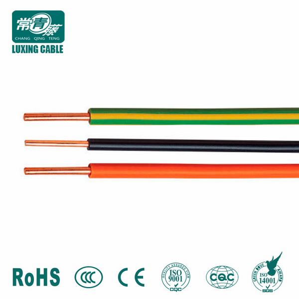 
                                 450/750 de 1,5 mm2 de 2,5 mm2 4mm2 6mm2 10mm2 Cables Aislados con PVC                            