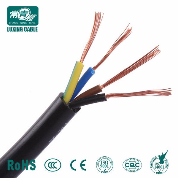 60227 IEC 53 Copper Conductor PVC Insulated Flexible Wire Rvv Electric Cable 4X0.75mm2