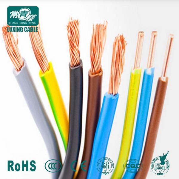 
                                 Cu/PVC 450/750V кабель электрический провод длина рулона в 100 м от Newluxing Шаньдун кабельный завод                            