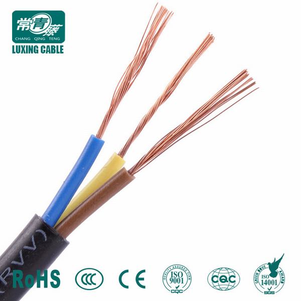 PVC 3 Core 2.5mm Flexible H05VV-F Electrical Cable Wire