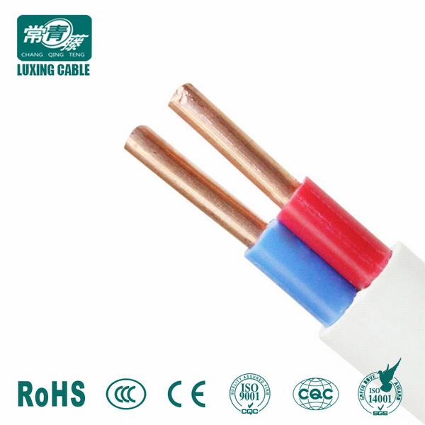 China 
                                 Hilo sólido de 3 núcleos de 4mm2 Twin de cobre cubierta de PVC rígido y de la tierra el cable plano                              fabricante y proveedor