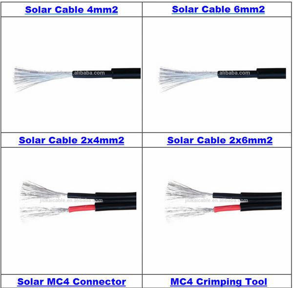 TUV En50618 PV1-F DC Solar Cable 4mm2 6mm2 10mm2 16mm2 PV Cable Solar Panel Cable