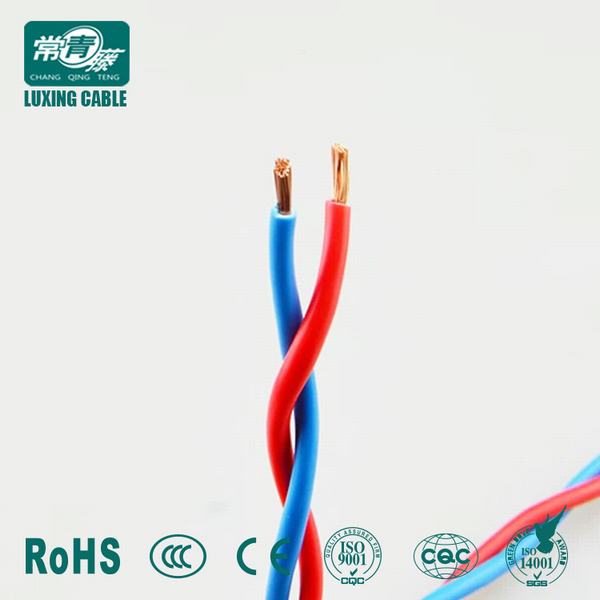 China 
                                 Sección transversal de diversos Rvs aislados en PVC flexible trenzado doble cable eléctrico Cable Eléctrico /                              fabricante y proveedor