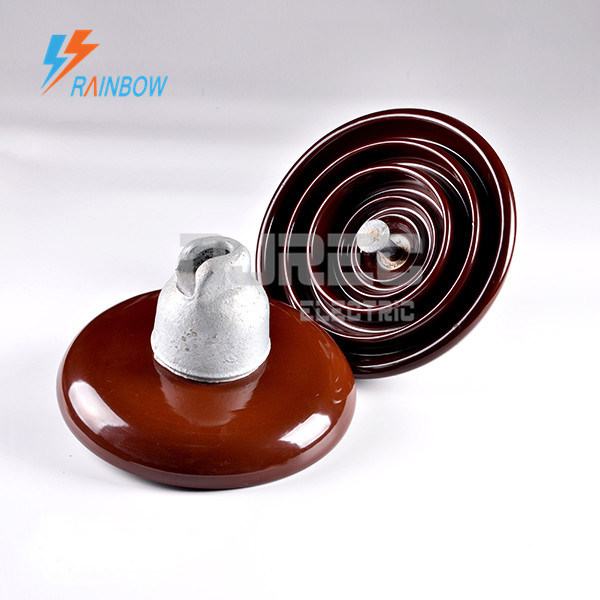 China 
                                 11kV 33kV 52-5 ANSI Disco aislante de la suspensión de cerámica de porcelana                              fabricante y proveedor