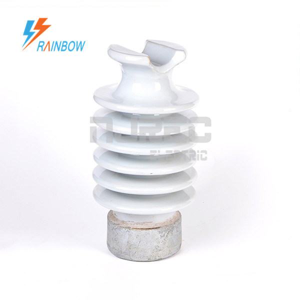 35kV Porcelain Ceramic Line Post Insulator White Color Glazed