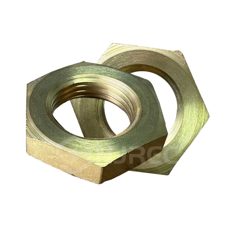 Brass Material Projection Spot Hexagon Nuts for Transformer Bushing