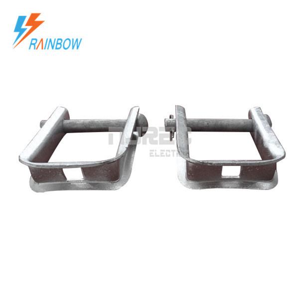 D Iron Bracket for Electric Power Line/ Single Spool Insulator Clevis