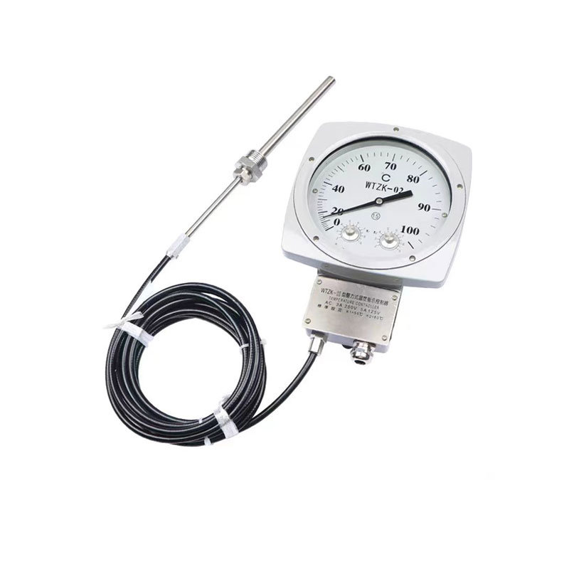 
                Transformateur de distribution haute qualité thermomètre bimétal en acier inoxydable avec pointeur
            