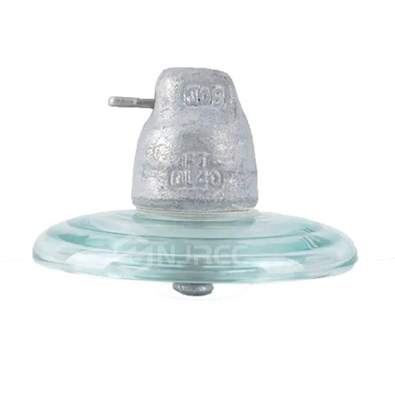 
                Isolatore in vetro elettrico tipo disco ad alta tensione U100BS 160KN
            