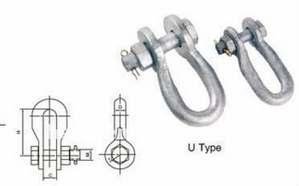 China 
                        Anchor Shackles (U type) Clevis Adaptors Clamp
                      manufacture and supplier