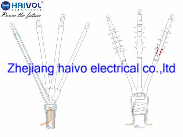 China 
                                 Piscina 11KV-35KV Shrinkable frío y calor de la terminación del cable y de la articulación Kits (1 y 3 núcleos)                              fabricante y proveedor