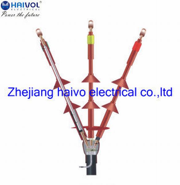 Outdoor 33kv Heat Shrinkable Power Cable Accessories Three Cores (cable termination)