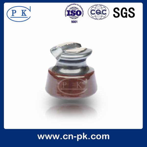 ANSI 55-2 Porcelain / Ceramic Pin Insulator for High Voltage Transmission Line