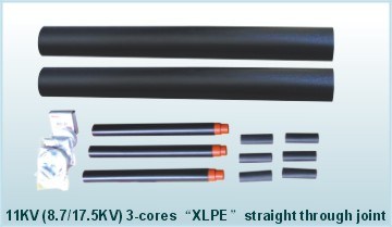 8.7/15kv Heat Shrinkable Single Core Three 3 Cores Power XLPE Cable Accessories