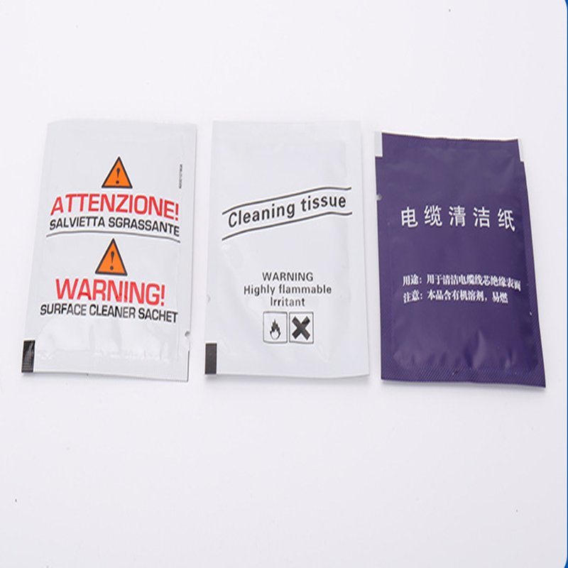 Cold and Heat Shrinkable Terminal Cable Joint Cleaning Tissue Paper Cloth