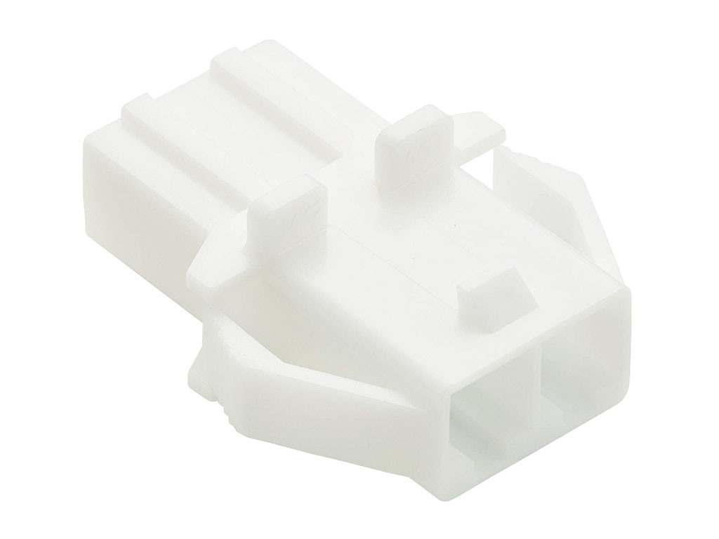 Hybrid Receptacle Molex Housing Connectors, with Mounting Ears, 2 Circuits
