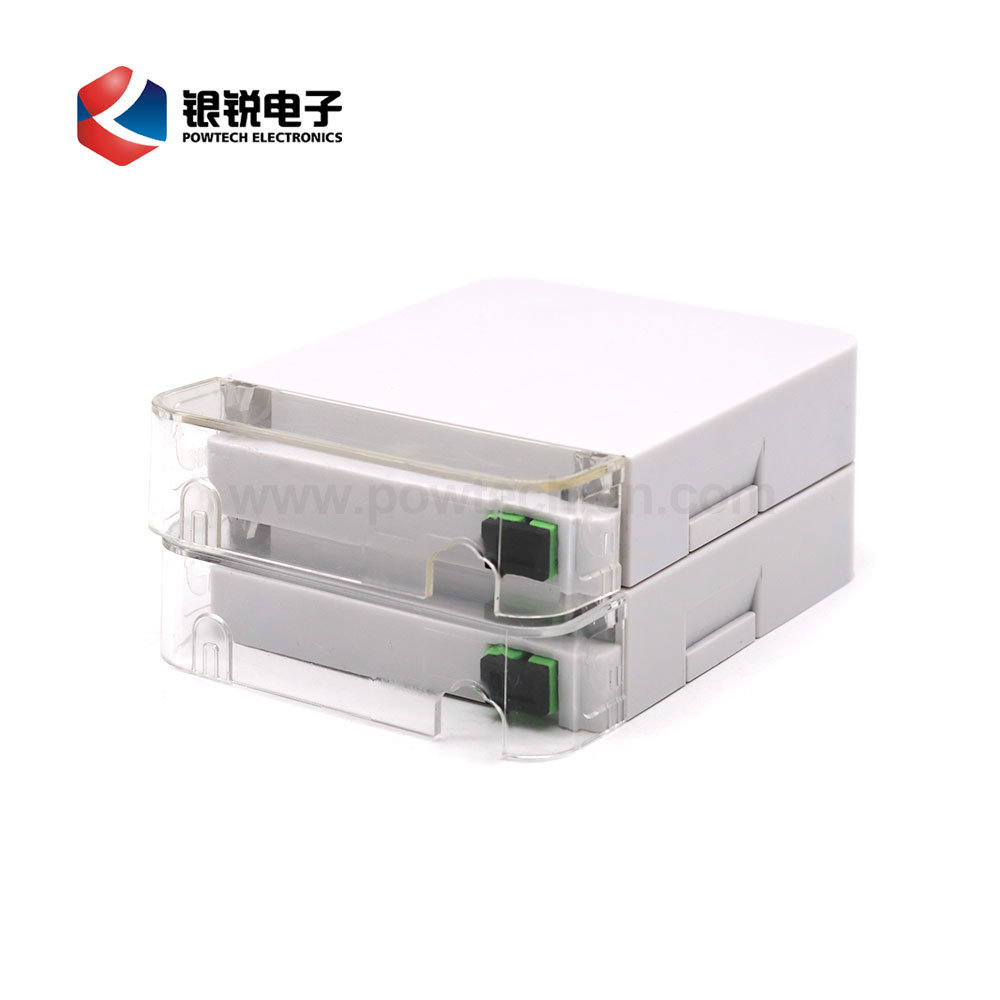 Cina 
                Accessori FTTH a 1 o 2 conduttori per montaggio a parete Scatola frontale in fibra ottica in plastica ABS con piastra frontale
             fornitore