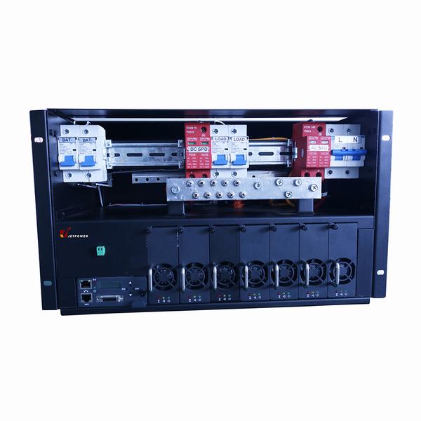 
                                 19" 6u Subrack 220V AC a 48V DC Sistema rectificador 200A modo de interruptor de alimentación para Telecom                            