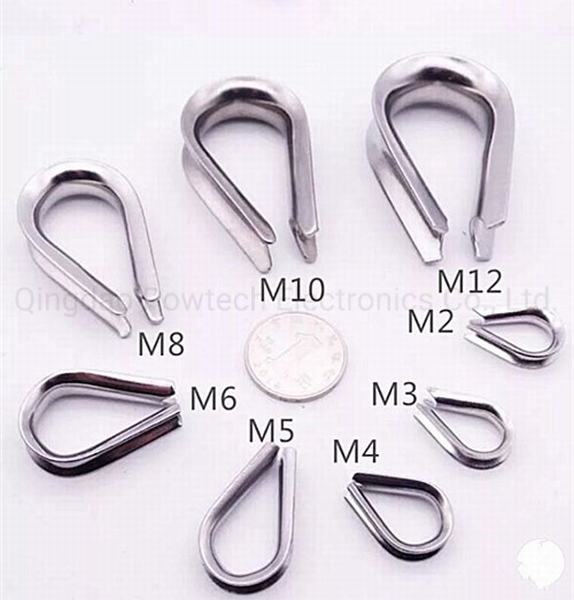 304 Stainless Steel Wire Rope Thimble for ADSS Cable Clamp