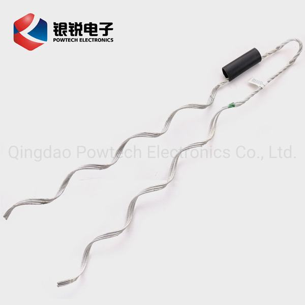 China 
                                 Aluminium-beschichteter Stahl-Double Top-Kabelbinder zur Sicherung von blanken Leitern                              Herstellung und Lieferant