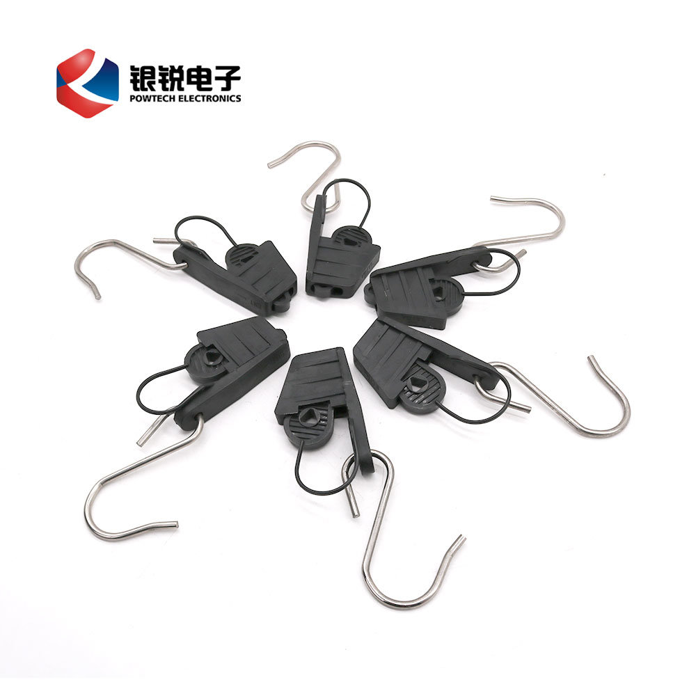 
                Cheap Price FTTH Cable Anchor Fish Type Drop Wire Clamp
            