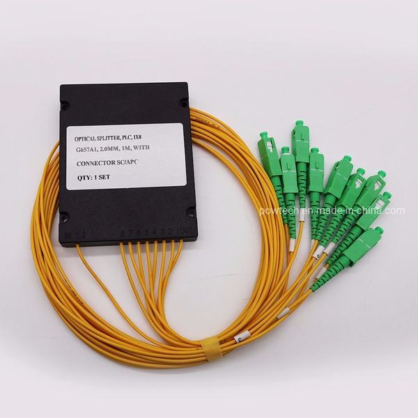 
                                 precio de fábrica China LC/UPC CAJA ABS 1X8 PLC Splitter de fibra óptica                            