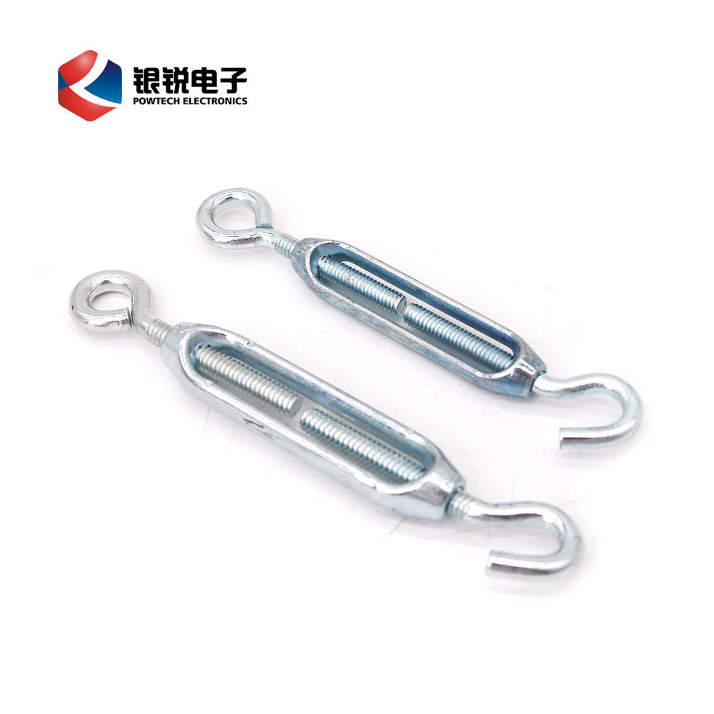 
                DIN1480 Eye & Hook Zinc Plated Steel Wire Rope Turnbuckle with Screw
            