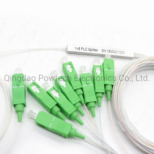 FTTH 1X2 1X4 1X8 1X16 Fiber Optic PLC Splitter Sc Upc/APC Connector
