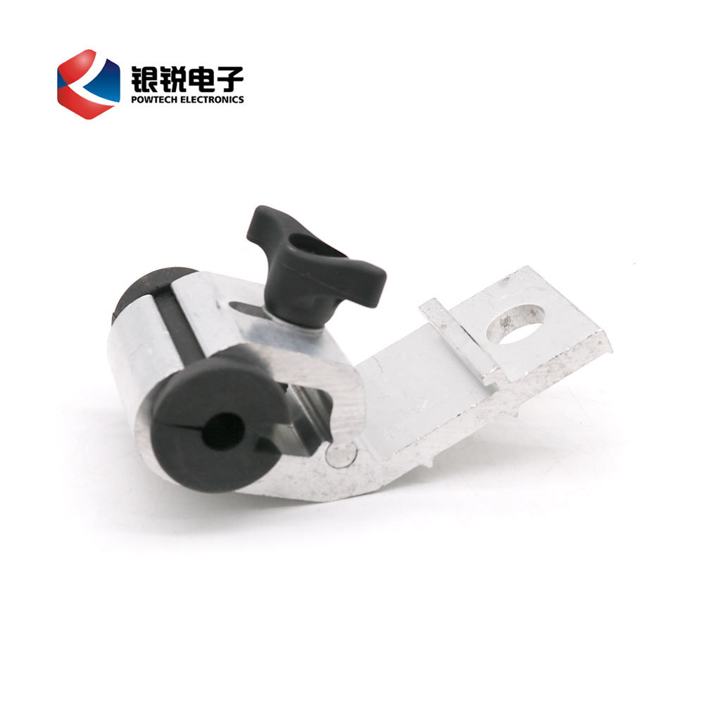 China 
                FTTH Accessories Aluminum Alloy Mini Bracket for 10-15 mm Cable
              manufacture and supplier