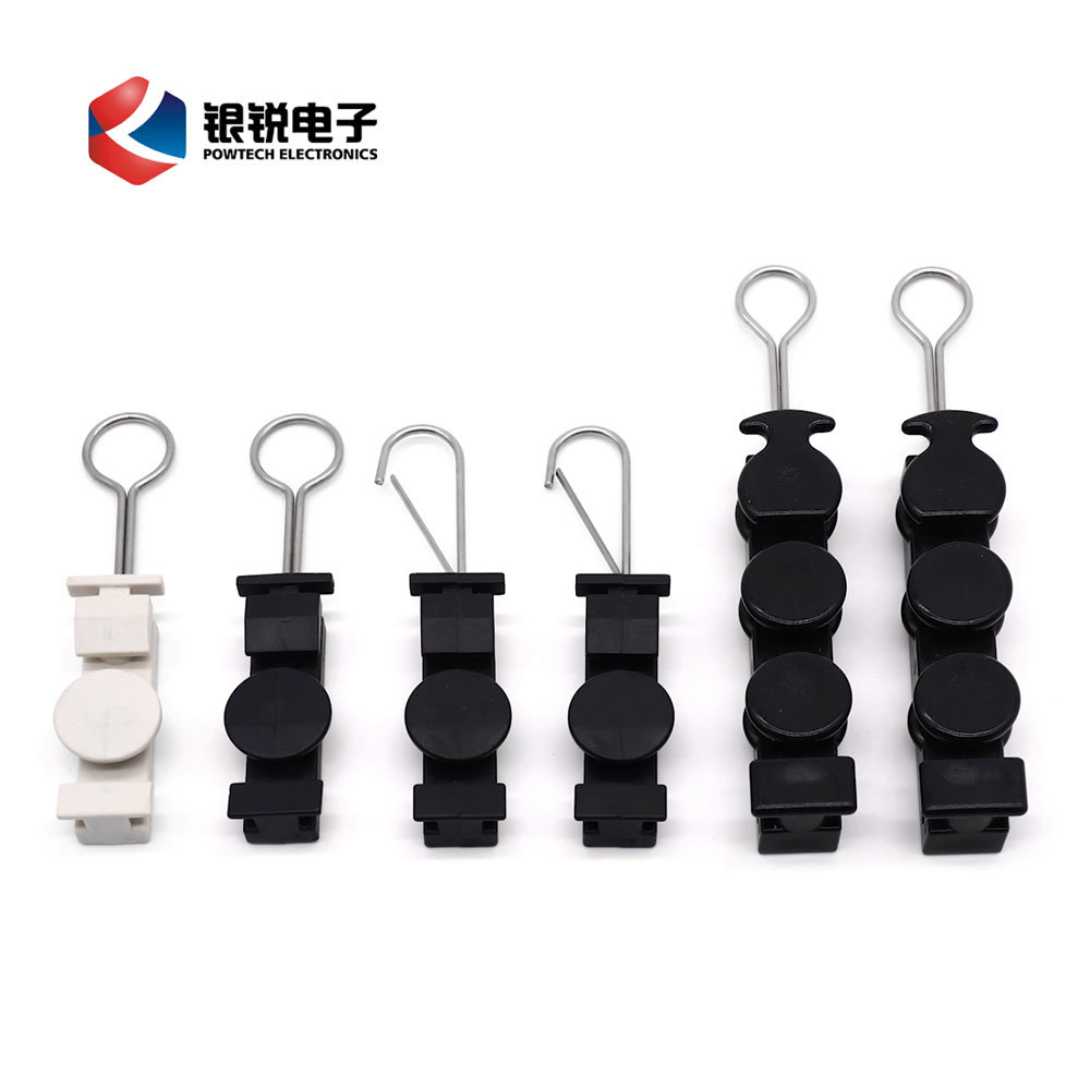 FTTH Drop Wire Anchoring Clamp Outdoor ABS F17 S Type Anchor Clamp