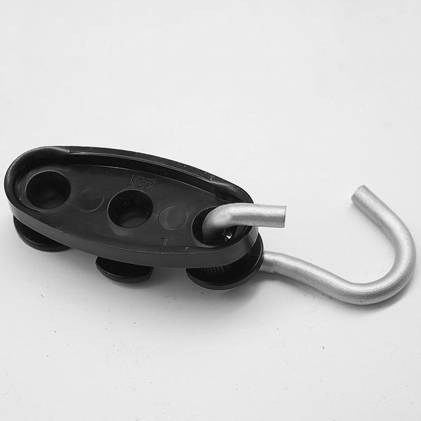 China 
                        FTTH Plastic Tensioner for Cable with Galvanized Hook
                      manufacture and supplier