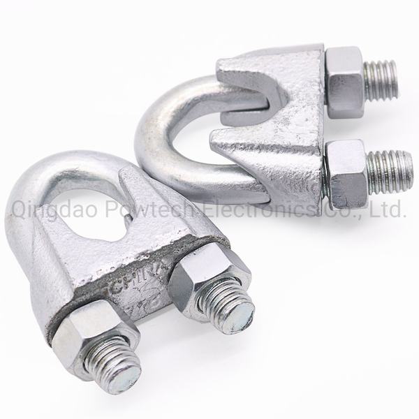 Factory Direct Selling Galvanized Malleable Steel Wire Cable Clamp