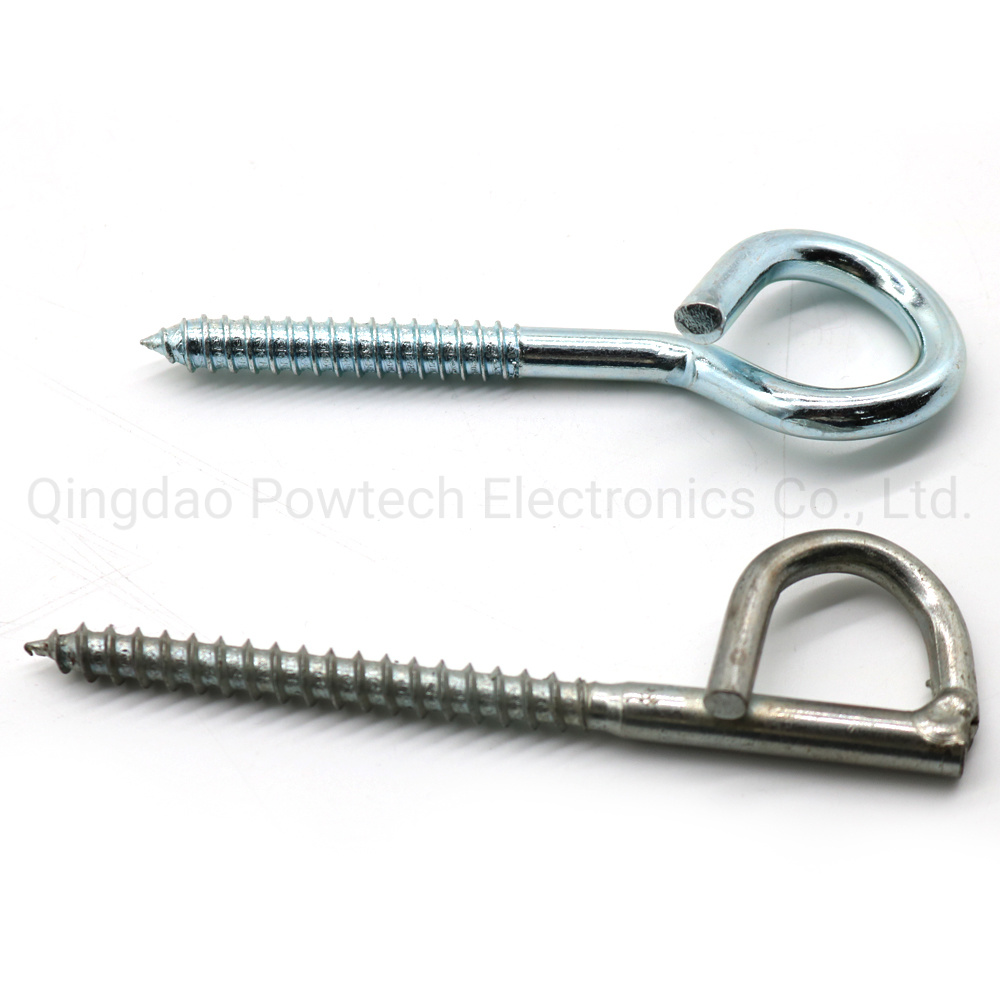 
                Factory Direct Selling Pig Tail Eye Screw Pigtail Clamp for FTTH Fittings
            