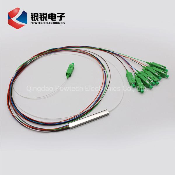 Cina 
                                 G. 652. D/G. 657. Splitter PLC a fibre ottiche A2 tipo tubo in acciaio 1X2 1X4 1X8 1X16 1X32 1X64 1X128                              produzione e fornitore