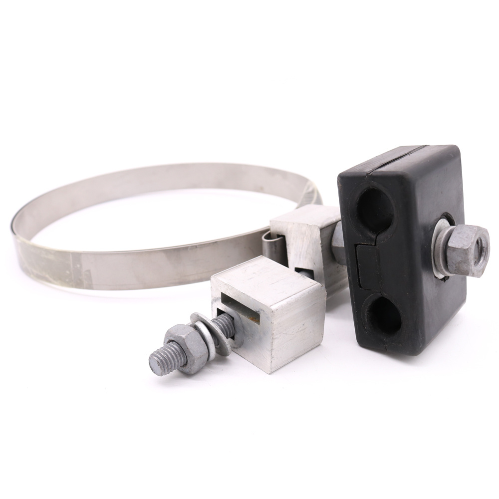 High Quality ADSS Fiber Optic Cable Down Lead Clamp for Tower