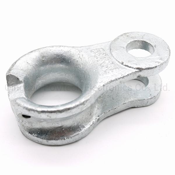 Hot DIP Galvanized Steel 50 Kn Clevis Thimble Cable Clamp