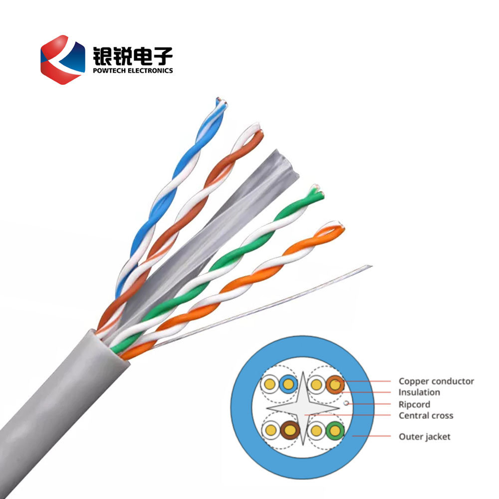 Indoor Outdoor Cat 6 Network Cable UTP/FTP Cat5 CAT6 CAT6A Cat7 Data Cable 4pairs Communication Network Cable LAN Cable