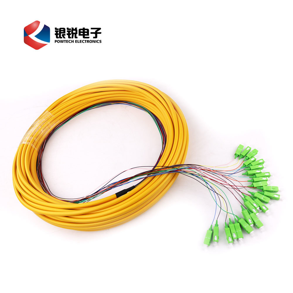China 
                Cable de fibra interinstalable 24 Core 30m SC/APC a Pigtails monomodo Cable IFC
             en venta