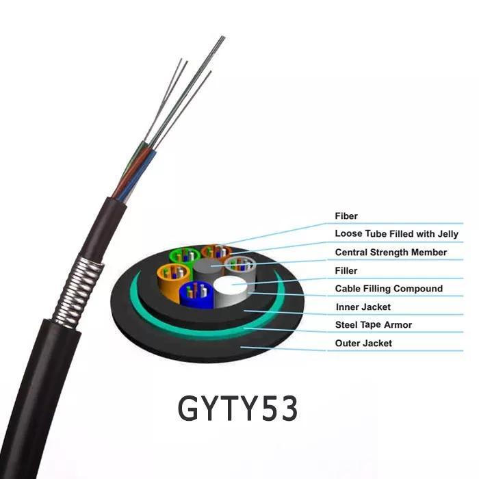 Chine 
                Outdoor GYTY53 Armored Câble à fibre optique
              fabrication et fournisseur