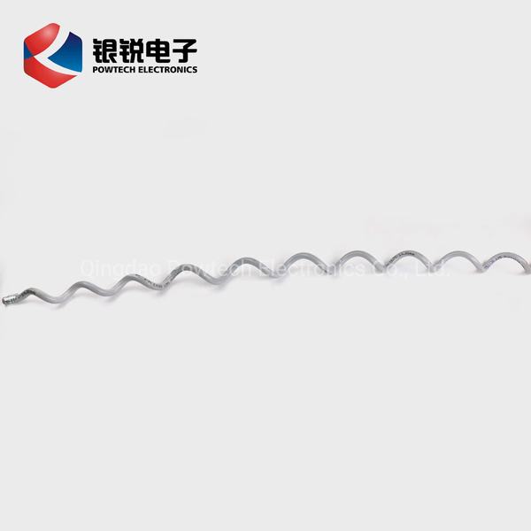 
                                 Tige à denture hélicoïdale spirale en PVC Amortisseur de vibrations Accessoires à denture hélicoïdale                            
