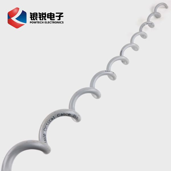 China 
                                 PVC-Spiralschwingungsdämpfer für ADSS-Glasfaserkabel-Zubehör                              Herstellung und Lieferant