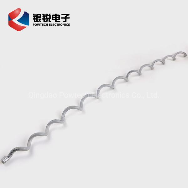 China 
                        Plastic Gray Color Helical Rod Spiral Vibration Damper
                      manufacture and supplier