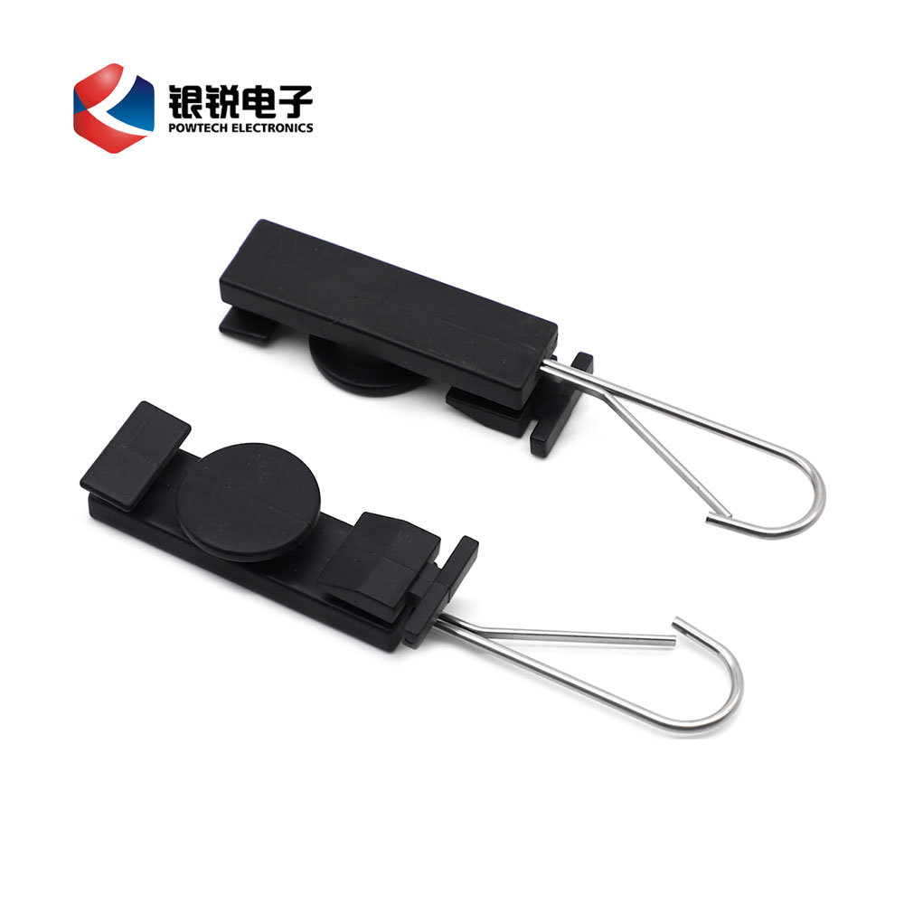 
                S Type Fiber Drop Cable Anchoring Clamp for FTTH
            