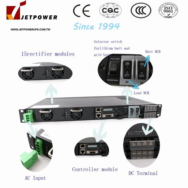 Китай 
                                 Смпс 220V AC 48 В постоянного тока 1800W Telecom International Rectifier                              производитель и поставщик
