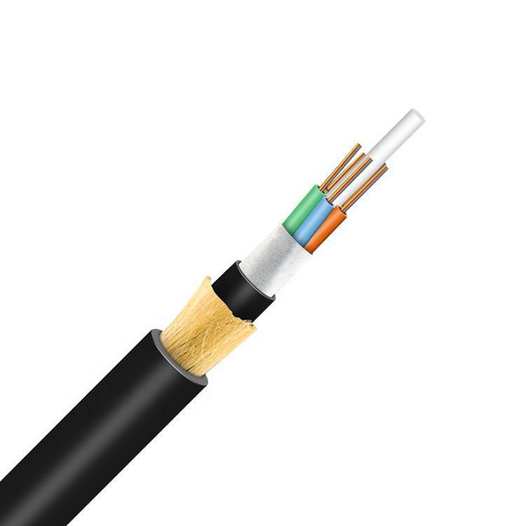 
                Gaine de fils avec de l′aramide Kevlar tous les câble diélectrique ADSS-G Câble extérieur / Tous Dieletric ADSS Antenne Câble Câble fibre optique autoportant
            
