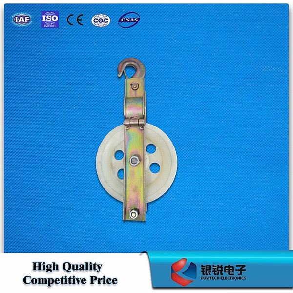 Single Pulley Block /Hook Type Cable Pulley for Opgw Cable Install