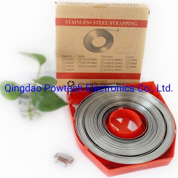 Stainless Steel Band for Cable Clamp Fixing on Concrete Pole